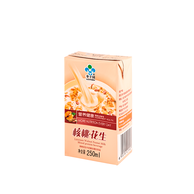 核桃花生牛奶復(fù)合蛋白飲品，單瓶?jī)艉?50ml